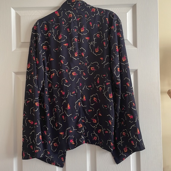 Lush open front cardigan Size L with abstract floral print - Picture 3 of 3